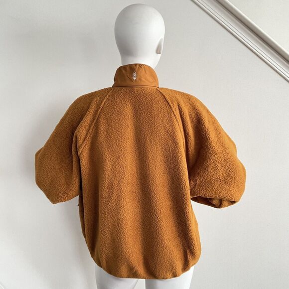 FP Movement Faux Fur Hit The Slopes Snap Jacket Mustard XL - Picture 2 of 16